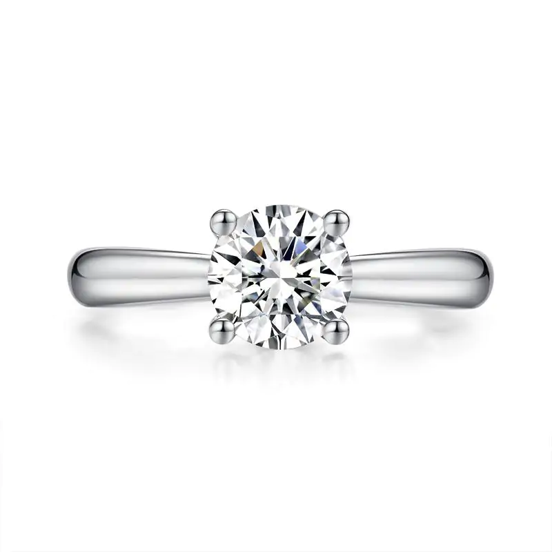1 Carat Moissanite Diamond Wedding Engagement Ring - Image 3