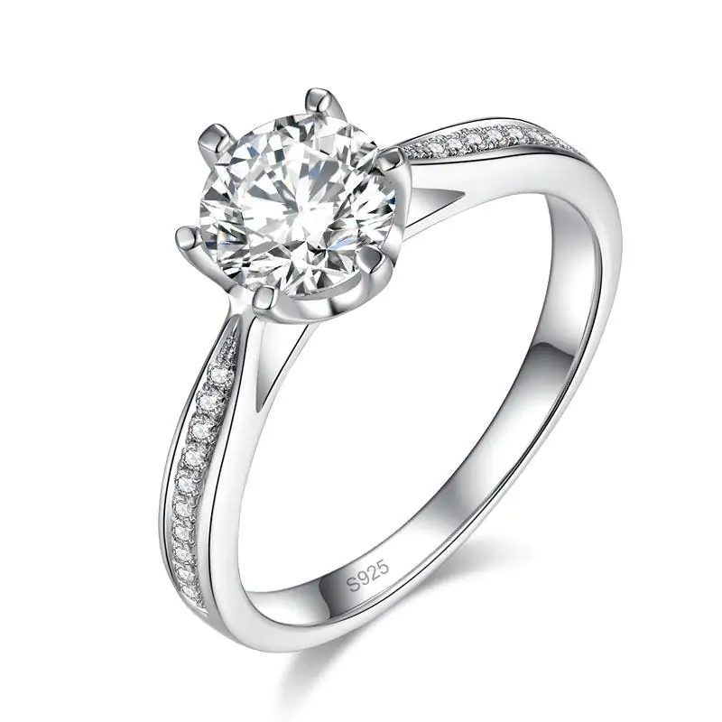 1 Carat Moissanite Diamond Ring Engagement - Image 4