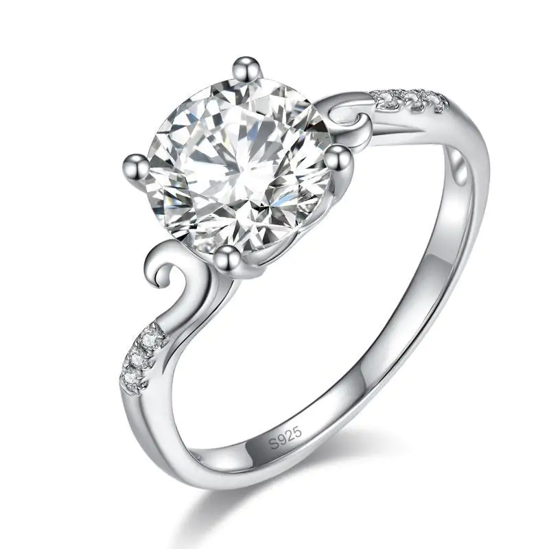 2 Carat Moissanite Diamond (8 mm) Ring - Image 4