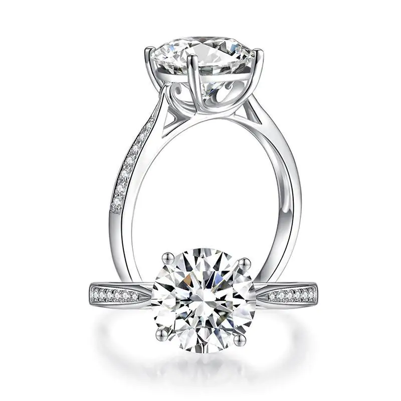 3 Carat Moissanite Diamond (9 mm) Ring