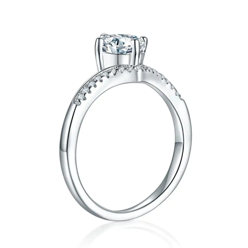 1 Carat Moissanite Diamond Engagement Ring - Image 3